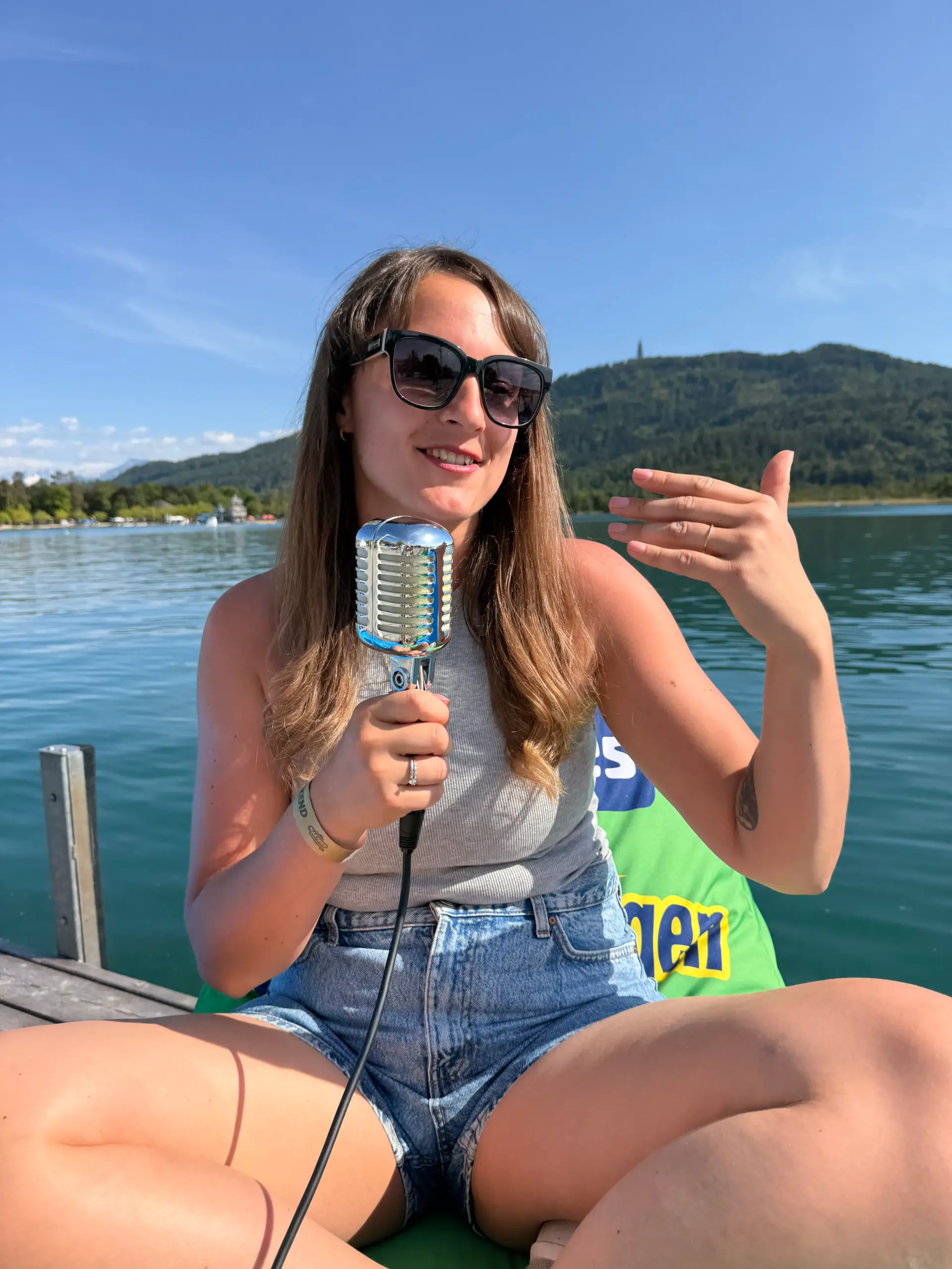 A guest interview on location