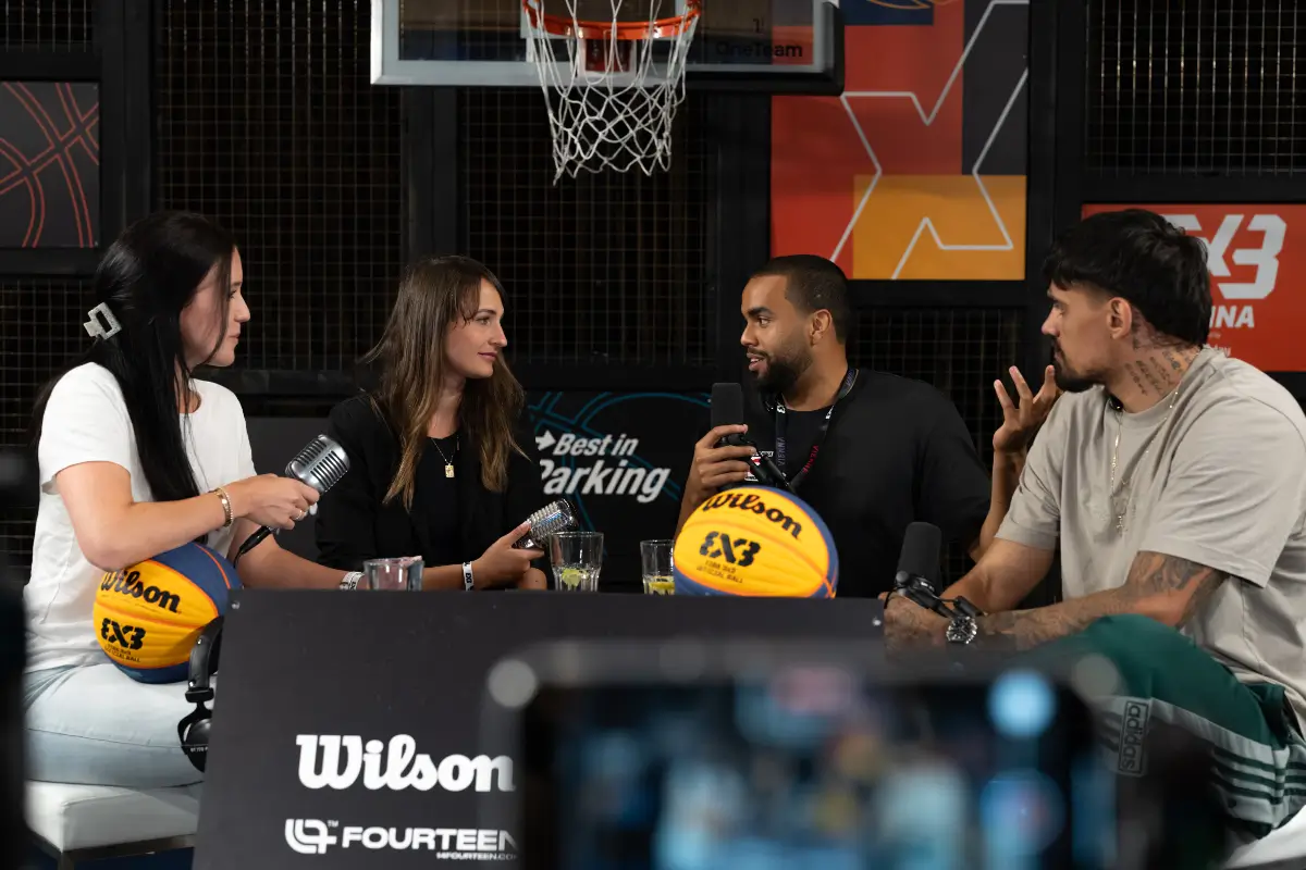 Guest talking to a host between sets